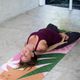 Covoraș de yoga Moonholi TROPICANA TRAVEL roz SKU-120 4