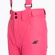 Pantaloni de schi pentru copii 4F F353 roz cald neon pentru copii 5