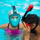 Mască integrală de snorkeling AQUASTIC albastră SMA-01SN 10