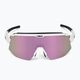 Ochelari de ciclism Bliz Breeze S3+S0 alb mat / maro roz multi / transparent P52102-04 4