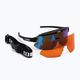 Bliz Breeze Small S3+S2 negru mat / maro albastru multi / portocaliu 52212-13 ochelari de ciclism