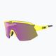 Bliz Breeze S3+S1 ochelari de ciclism galben neon mat/maroniu violet multi/roz mat 2
