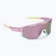 Ochelari de ciclism Bliz Fusion S3 matt pastel violet-galben logo / maro roz multi 52305-34 2