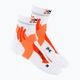 Șosete de alergare pentru bărbați X-Socks Marathon 4.0 U portocaliu și alb RS11S19U-W017
