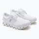 Pantofi de alergare pentru femei ON Cloud 5 alb 5998902 4