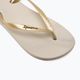 Papuci de plajă Ipanema Anat Tan bej auriu pentru femei 81030-23097 8