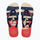 Șlapi Havaianas Top Nautical beige straw / navy blue / ruby red 10