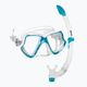 Set de snorkeling  Mares Wahoo aqua/white/clear