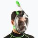 SEAC Magica gri transparent/verde lime mască completă pentru snorkelling 8