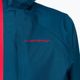 Jachetă de ploaie cu membrană La Sportiva Crizzle EVO Shell pentru femei, albastru furtună/roșii de cireșe cu membrană 3
