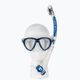 Set de snorkeling Cressi Quantum mask + Itaca Ultra Dry snorkel albastru transparent DM400020