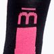 Șosete de schi pentru femei Mico Heavy Weight Primaloft negru/roz CA00119 3