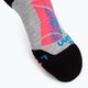 Șosete de schi pentru copii UYN Ski Junior light grey/coral fluo 2
