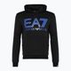 EA7 Emporio Armani Emporio Armani Train Logo Series Oversize Logo Hoodie Coft negru pentru bărbați