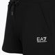 Pantaloni scurți pentru femei EA7 Emporio Armani Train Shiny negru/logo alb negru/alb pentru femei 3