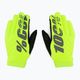 Mănuși de ciclism pentru bărbați 100% Brisker galben 10003 3