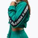 Bluză pentru femei NEBBIA Crop Hoodie Iconic green 5