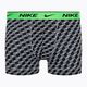 Boxeri pentru bărbați Nike Everyday Cotton Stretch Trunk 3Pk BAU BAU imprimeu geo block/cool grey/negru 2