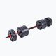 Pure2Improve Hybrid Dumbell / Barbell 30 kg haltere cu funcție de barbell negru și roșu P2I202350 3