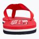Papuci pentru femei Tommy Hilfiger Global Stripes Flat Beach Sandal fierce red 6
