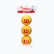 Set de mingi de baseball Wilson Starter Tour din spumă 3 buc galben WRZ258900