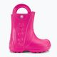 Papuci pentru copii Crocs Handle Rain Boot Kids candy pink 2