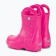 Papuci pentru copii Crocs Handle Rain Boot Kids candy pink 3