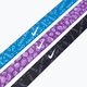 Bentițe imprimate Nike 3 buc. albastru industrial/violet cosmos/alb 3