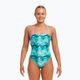 Funkita Strapped In One Piece costum de baie pentru femei costum de baie dintr-o singură bucată valuri de teal 2