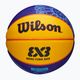 Minge de baschet pentru copii Wilson Fiba 3X3 Mini Paris 2004 blue/yellow mărime 3