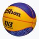 Minge de baschet pentru copii Wilson Fiba 3X3 Mini Paris 2004 blue/yellow mărime 3 3