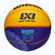 Minge de baschet pentru copii Wilson Fiba 3X3 Mini Paris 2004 blue/yellow mărime 3 5