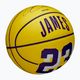 Minge de baschet pentru copii Wilson NBA Player Icon Mini Lebron yellow mărime 3 2