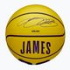 Minge de baschet pentru copii Wilson NBA Player Icon Mini Lebron yellow mărime 3 4