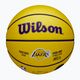 Minge de baschet pentru copii Wilson NBA Player Icon Mini Lebron yellow mărime 3 5