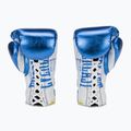Mănuși de box  Everlast Fight Leather blue 3