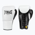 Mănuși de box Everlast Powerlock Pro OG Laced white/black