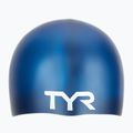 Cască de înot pentru copii  TYR Wrinkle-Free Silicone navy