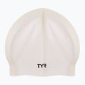 TYR Wrinkle-Free Silicone Swim Cap alb LCS