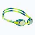 Ochelari de înot pentru copii TYR Swimple Tie Dye Mirrored gold/green/blue