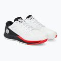 Încălțăminte de tenis pentru bărbați Wilson Rush Pro Ace white/red/poppy red 4