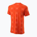 Tricou de tenis pentru bărbați Wilson PWR SMLS Henley III portocaliu WRA804501 2