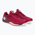 Încălțăminte de tenis pentru femei Wilson Rush Pro 4.0 Clay beet red/white/tropical peach 4