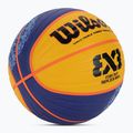 Minge de baschet Wilson Fiba 3X3 Replica Paris 2004 blue/yellow mărime 6 2