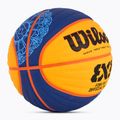 Minge de baschet Wilson Fiba 3x3 Game Ball Paris Retail 2024 blue/yellow mărime 6 2