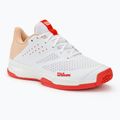 Încălțăminte de tenis pentru femei Wilson Kaos Stroke 2.0 white/peach perfait/infrared