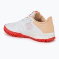 Încălțăminte de tenis pentru femei Wilson Kaos Stroke 2.0 white/peach perfait/infrared 3
