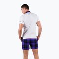 Tricou polo de tenis pentru bărbați HYDROGEN Tartan alb și violet T00518E82 3