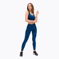 Colanți de antrenament pentru femei Gym Glamour Push Up Classic Blue 313 2