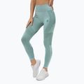 Colanți de antrenament pentru femei Gym Glamour Green Fusion 337